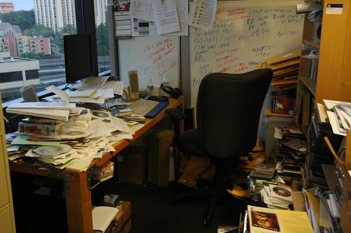 Chaotic developer workspace vs. organized code